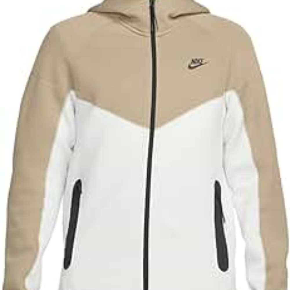 Nike Men's Tan and White Jacket